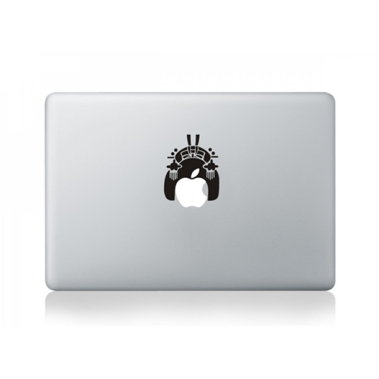 Geisha Logo MacBook Zwarte Sticker